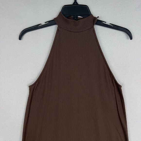 Free People Dress Womens Extra Small Java Salina Maxi Ribbed Halter FP Beach - Picture 4 of 16